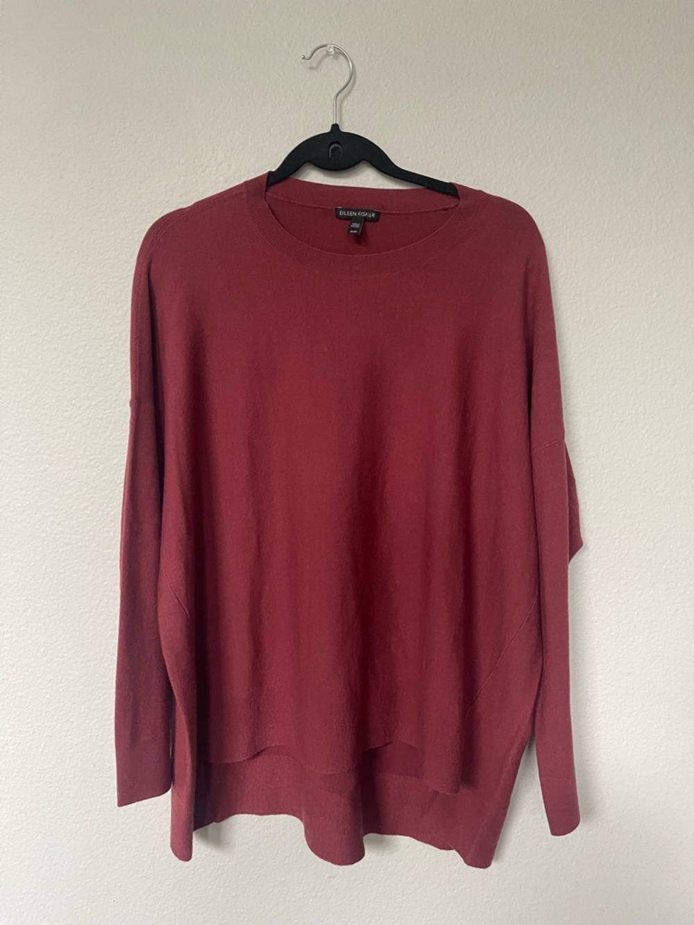 Eileen Fisher burgundy top size M